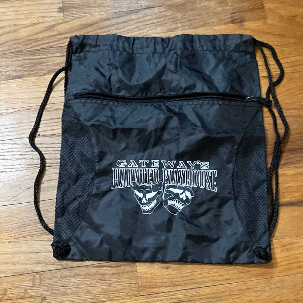 Gateway’s haunted playhouse drawstring backpack